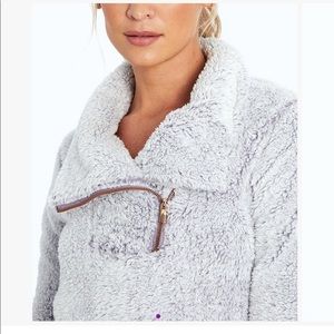 Purple Ash Sherpa London Quarter-Zip Pullover NWT